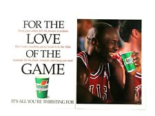 Michael Jordan Chicago Bulls Vintage 1992 Gatorade Original Print Ad 2 page picture