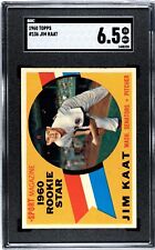 1960 TOPPS JIM KAAT ROOKIE #136 SGC 6.5 EX/NM+ picture