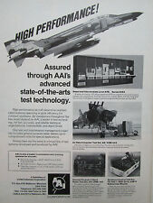 3/1980 PUB AAI TEST TECHNOLOGY RADAR SIDEWINDER AIR DATA COMPUTER F-4 PHANTOM AD picture