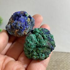 2pc 77g Natural Blue Copper Mine/Malachite Crystal Mineral Samples h307 picture