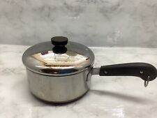 Vintage Revere Ware 1801 USA 2 Quart Copper Clad Saucepan with Lid picture
