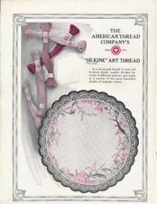 Magazine Ad - 1922 - American Thread Co. - Silkine Art Thread picture