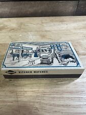 Vintage Diamond 250 Count Kitchen Matches Collectors Box Blacksmith Scene picture
