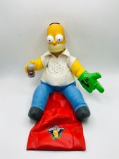 Homer Simpson 16.5” Stuffed Duff Couch Coach Doll The Simpson's 2001 - Talking  picture