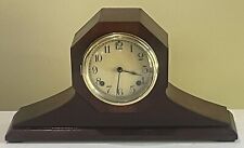 Antique Ansonia Mantel Octagon Face Tambour Bing Bong Strike Chime Clock w/ Key picture