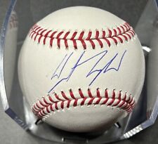 WYATT LANGFORD Texas Rangers SIGNED ROMLB BALL BASEBALL Autographed picture