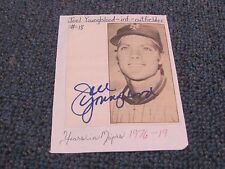 Joel Youngblood Autographed Photo Newspaper picture