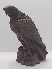 Red Mill Art/Red Mill Mfg. Eagle Statue Handcrafted From Pecan Shells Vintage 7. picture
