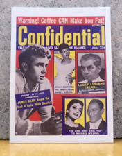CONFIDENTIAL MAGAZINE TRADING CARD JAME DEAN, PEARL BAILEY, MICHAEL WILDING picture