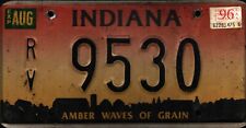 Vintage 1996 INDIANA RV License Plate - Crafting Birthday MANCAVE slf picture