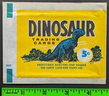 Vintage 1961 Nu-Card Dinosaur Trading Cards EMPTY Wrapper picture
