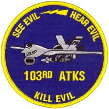 USAF 103d ATTACK SQUADRON PATCH - MQ-9 KILL EVIL picture