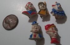 Vintage 1950's Howdy Doody Show Set of Pins Brooch Molded Plastic Red White Blue picture