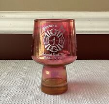 1971 Firemen’s Day Colonial Park, PA Centennial “Great Chicago Fire” Glass Cup picture