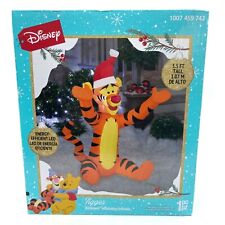 Gemmy 3.5' Disney Airblown Tigger Wearing Santa Hat Christmas Inflatable picture