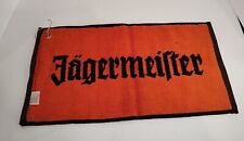 Vintage Jägermeister Orange/Black Advertising Pub Bar Golf Towel picture