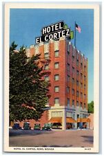 Reno Nevada NV Postcard The Hotel El Cortez Building Exterior c1960's Vintage picture