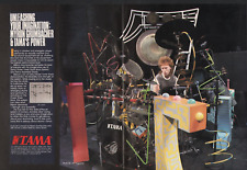 1986 2pg Print Ad of Tama Superstar Drums Power Tower Rack w Myron Grumbacher picture