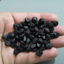 Fabulous Black Spinal 60 Piece Raw Size 8-10 MM Natural Black Spinal Gemstone picture