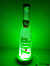 Vintage 70's 10oz 7UP Bottle Lamp Beer Night Light USB Powered picture