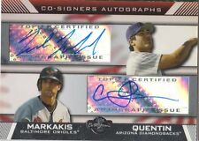 Carlos Quentin & Nick Markakis 2007 Topps Co-Signers autograph auto card CS-MQ picture