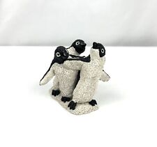 Vintage Stone Critters Waddle of Penguins Figurine 1994 UDC United Design Corp picture