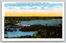Aerial View Dam Spillway Lake Worth  Fort Worth Texas P708 picture
