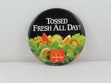 1980s Mc Donald's Staff Pin - Early Mc Salada Pin - Height of the Burger Wars picture