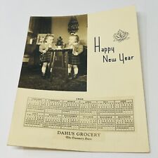 1942 Dahl's Grocery The Creamery Store Happy New Year Advertising Calendar picture