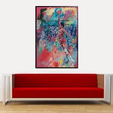 Sale JULIUS ERVING Dr J Handmade Acrylic Painting 36H X 24W Winford 1995 Now 495 picture