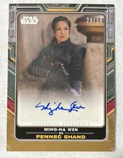 2022 Topps Star Wars Book of Boba Fett Ming-Na Wen as Fennec Shand Auto /50 picture