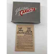 Sealed 1950s Canasta Playing Cards Deck w/Stamps w/Original Box and Instructions picture
