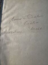 antique 1879 James Draper CANTON Massachusetts  Scrapbook Home Remedies Clipping picture