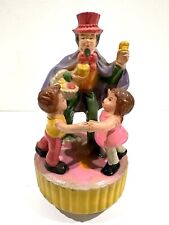 Vintage MCM Late 1950s - 1960s Music Box Willy Wonka The Candy Man Turns Spins picture