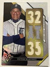 2016 Topps Triple Threads Victor Martinez 6 Game Used Jersey Detroit Tigers #/27 picture