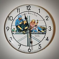 General Motors Norman Rockwell Jumbo Dial Wall Clock • Thermometer Corporation  picture