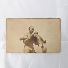 Antique Jack Johnson Jim Jeffries Postcard RPPC 1910 Reno Nevada Fight Match picture