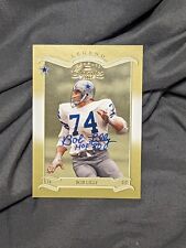 BOB LILLY Autograph Signed card DALLAS COWBOYS w/ Special Inscription HOF 80 picture