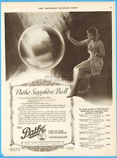 1919 Pathe Freres Phonograph Record Antique Print Ad Sapphire Ball Brooklyn picture