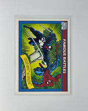 Spider-Man Vs Venom Trading Card #106 Famous Battles 1990 Marvel picture