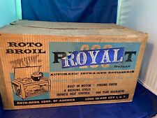 1950's Roto-Broil Royal 400 Rotisserie Deluxe Open Original Box Instructions picture