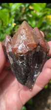 Super 8 Red High Luster Hematite Capped Amethyst Quartz Crystal 152 Grams picture