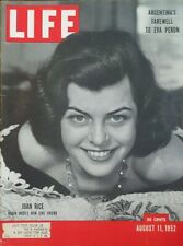 August 11, 1952 Joan Rice Life Magazine **COVER SHEET ONLY** picture