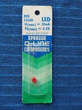 Vintage Sprague 5mm Faceted Red LED Q-Line QLP-1234-01 Rare Pedal Amplifier DIY picture
