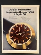 Timex 1971 Life Print Add 13x11 Electronic Watch picture