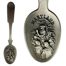 VTG 1975 Franklin Mint American Colonies Decorative Spoon MARYLAND Pewter picture