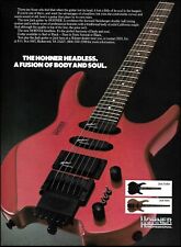 Hohner Headless Jack electric guitar & The Jack Bass ad 1990 advertisement print picture