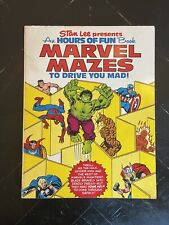 Vintage Stan Lee Presents Marvel Mazes Coloring Book Unused 1978 Softcover picture