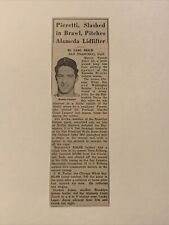 Marino Pieretti Portland Beavers in Brawl 1951 Sporting News Baseball 2X7 Panel picture