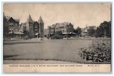 1912 Parade Grounds NY State Soldiers Sailors Bath New York NY Vintage Postcard picture